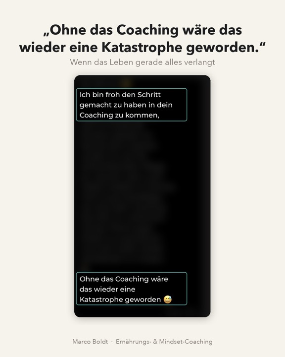 Nachricht einer Kundin