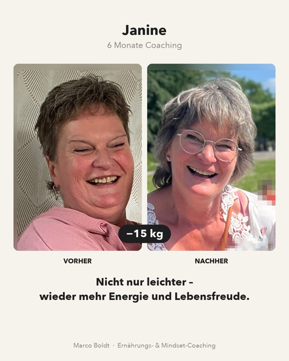 Janine vorher und nachher
