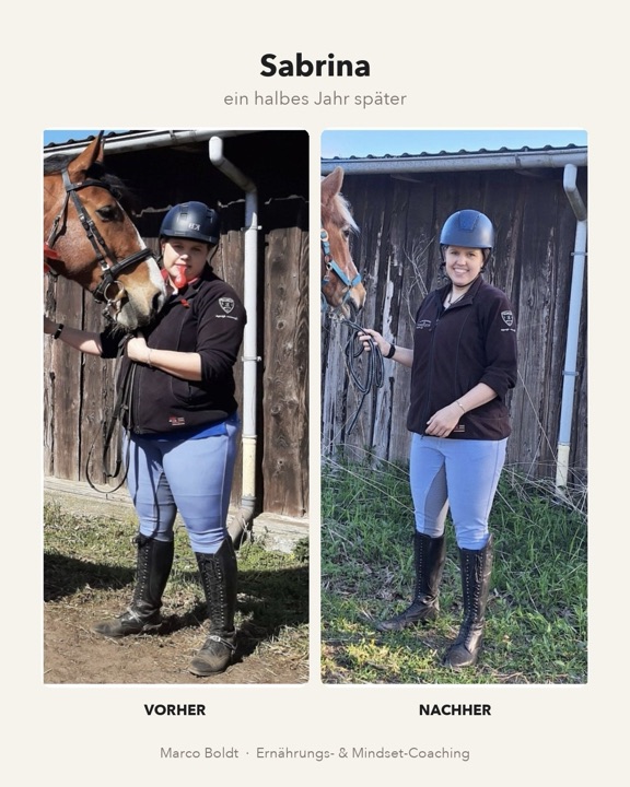Sabrina vorher und nachher