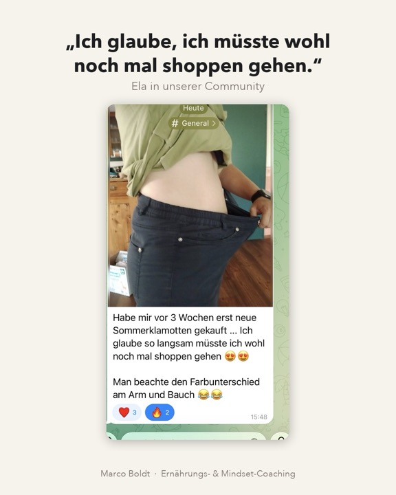 Nachricht: zu weite Sommerhose