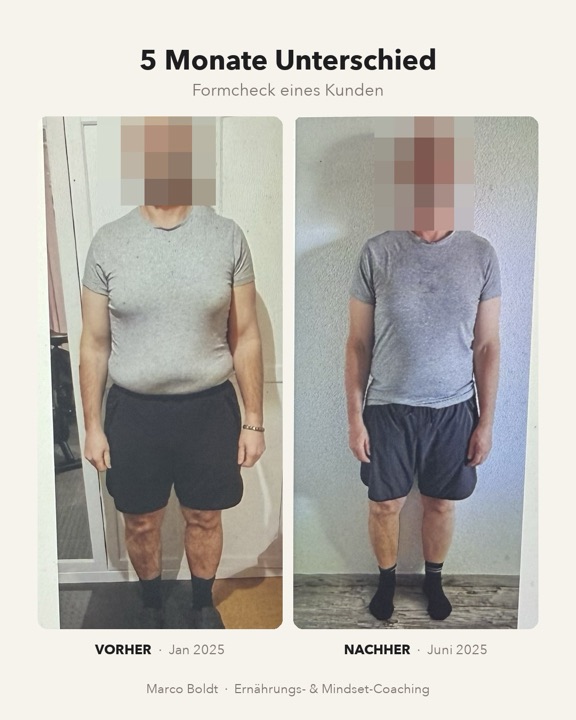 Kunde vorher und nachher